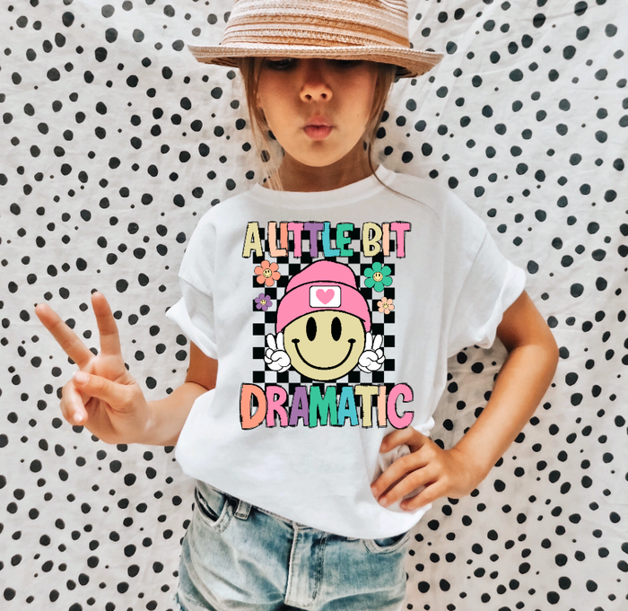 Dramatic Retro Girls Tee Shirt