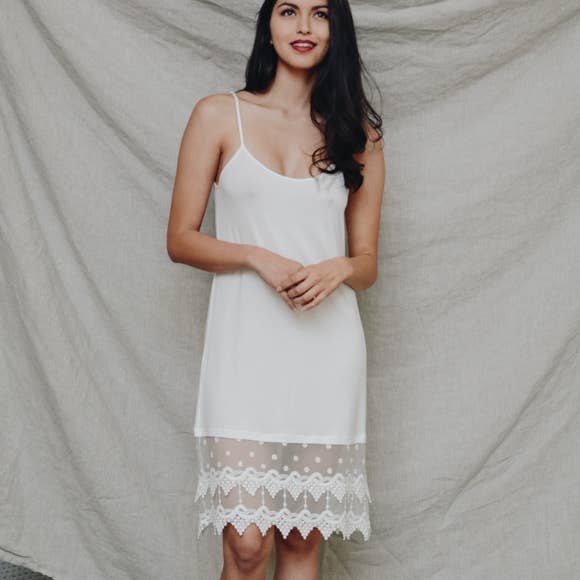 Lace Slip Dress Extenders-Ivory