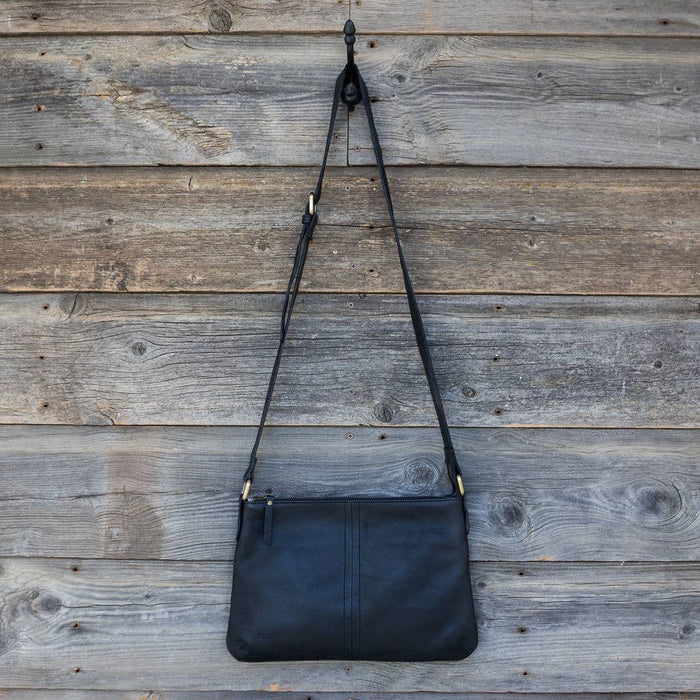 Steel & Clover - Clairmont Leather Crossbody Bag - Black