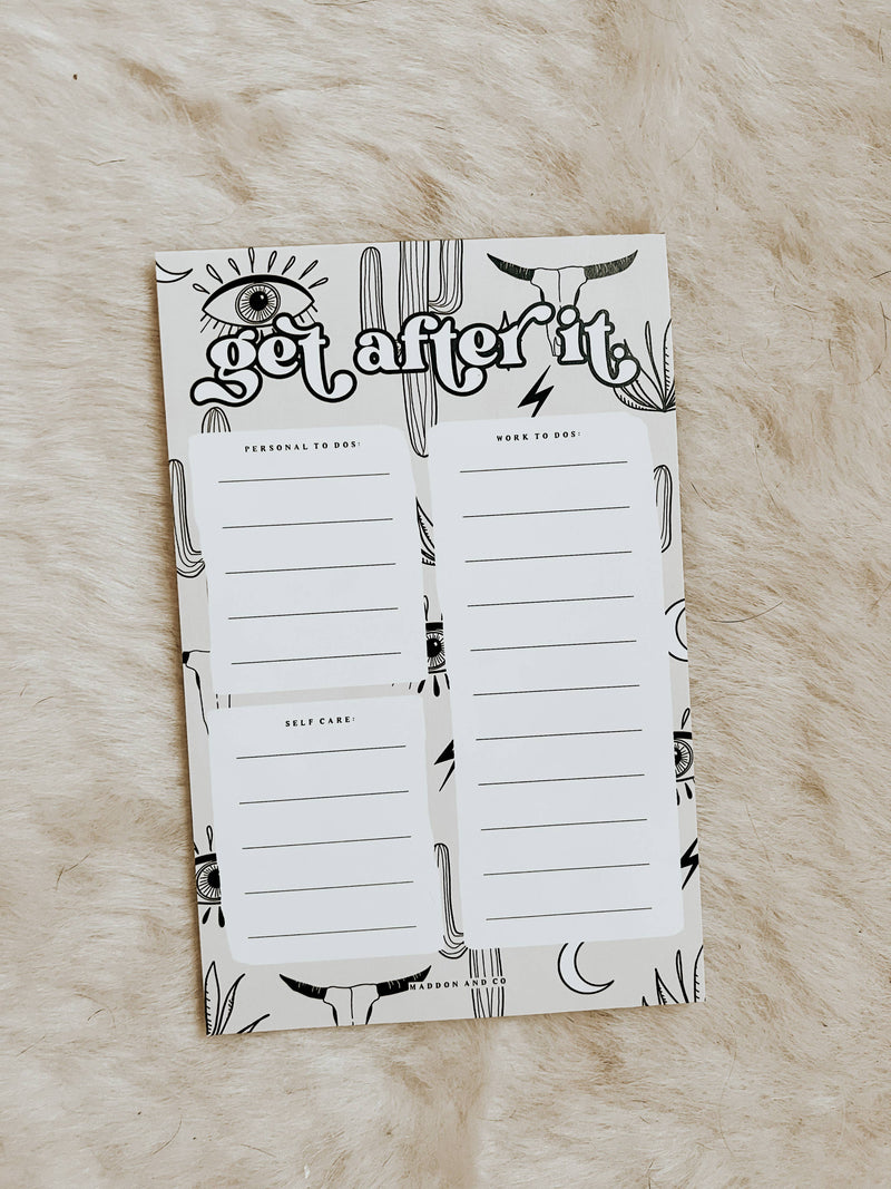 Get After It Notepad