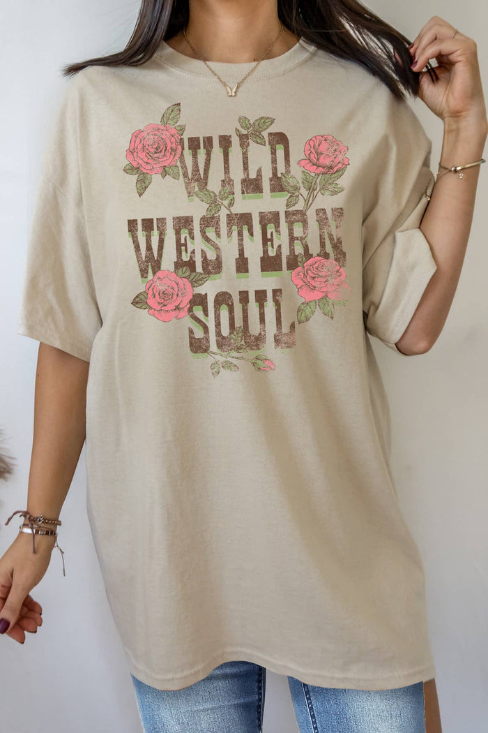 Wild Western Soul Oversized Tee
