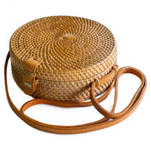 Load image into Gallery viewer, Round Ata Rattan Bag (Brown)
