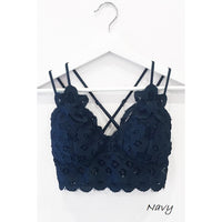 Lacey Bralette Plus - Rose, Navy, Lilac