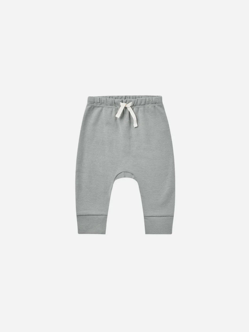 Quincy Mae Drawstring Pant- Dusty Blue