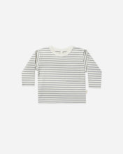 Load image into Gallery viewer, Quincy Mae Long Sleeve Pocket Tee- Stripe
