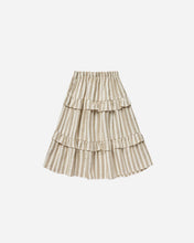 Load image into Gallery viewer, Rylee and Cru- Ruffled Midi Skirt | Autumn Stripe
